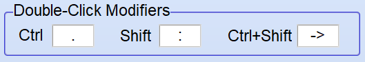 Double-Click
            Modifiers